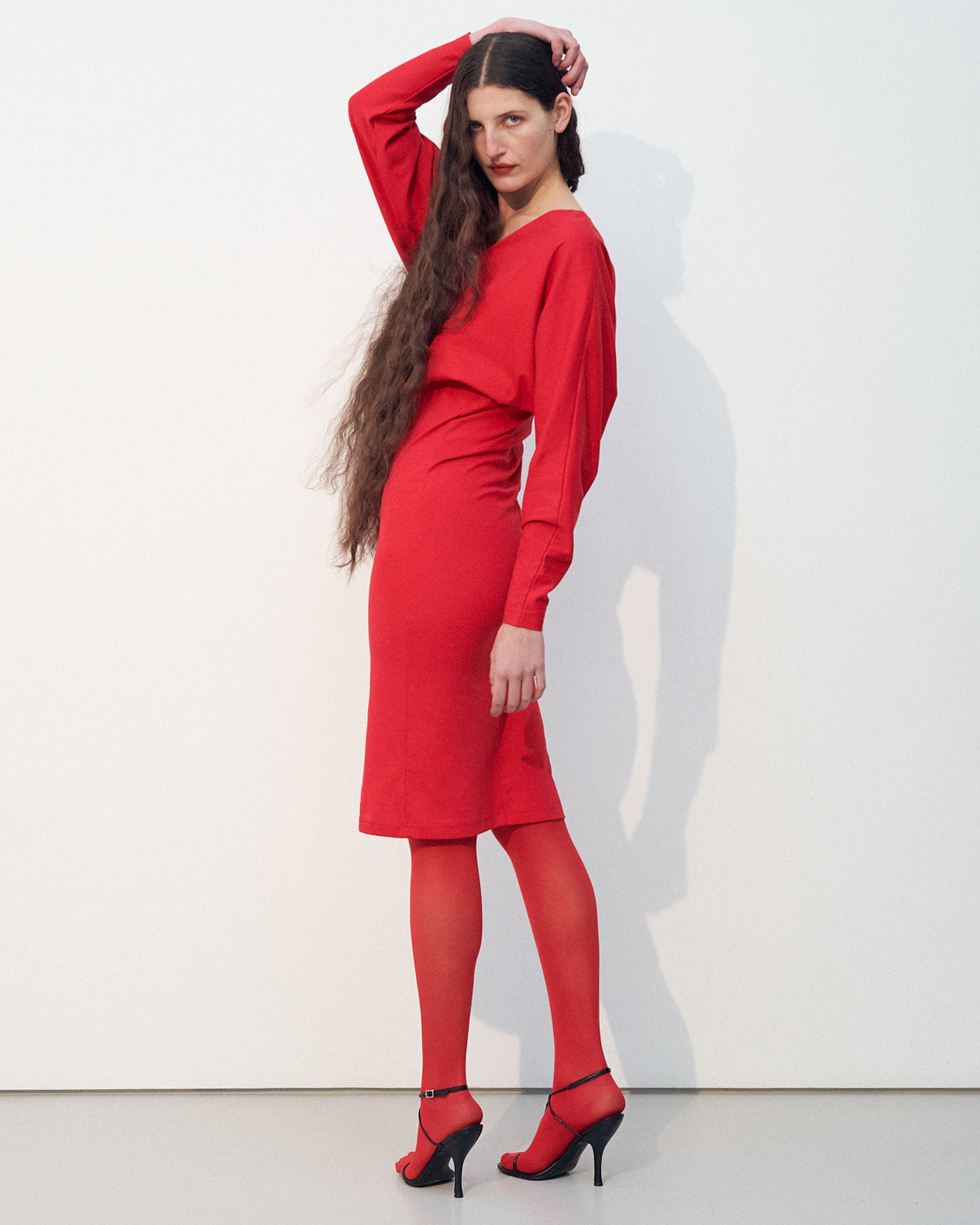SALMA DRESS RED