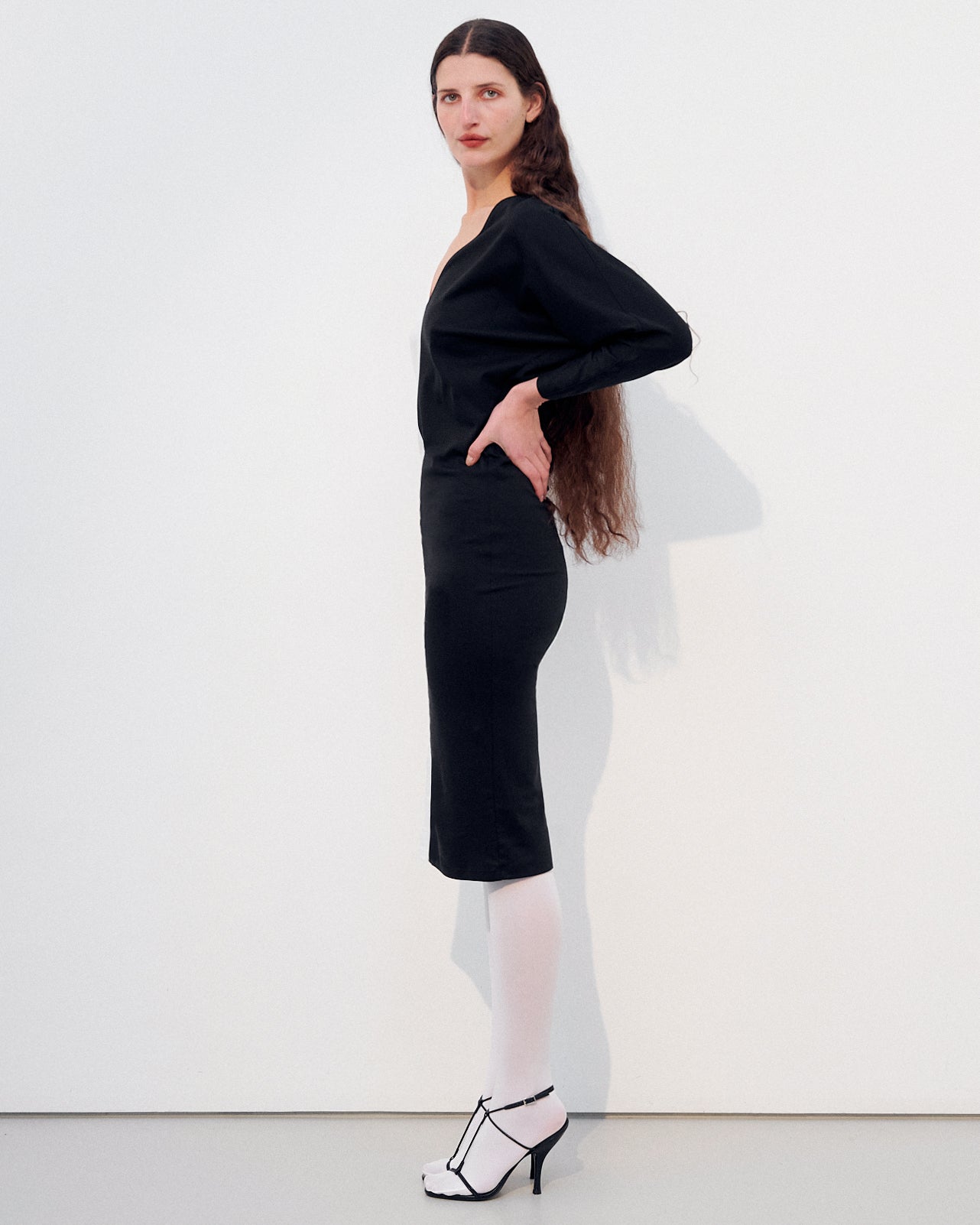 SALMA DRESS BLACK&WHITE