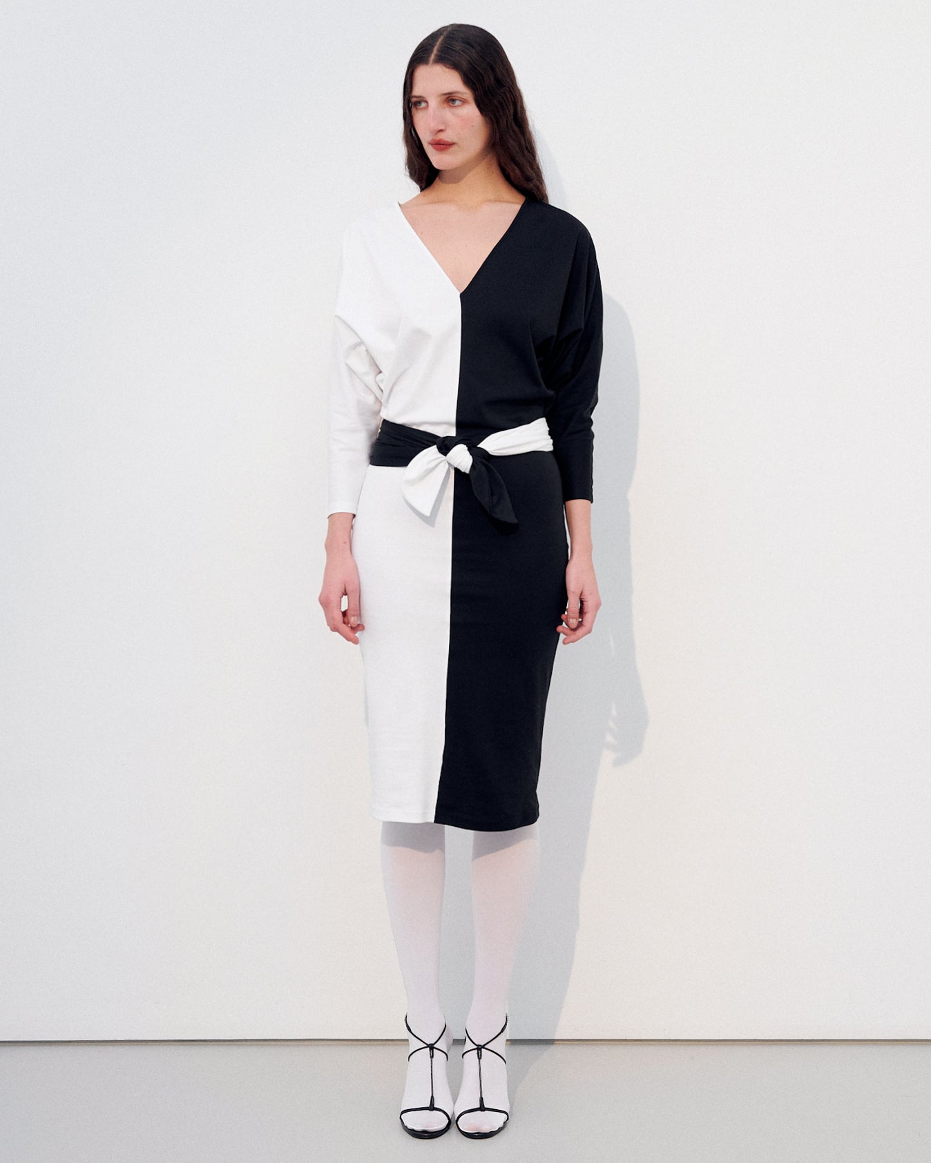 SALMA DRESS BLACK&WHITE