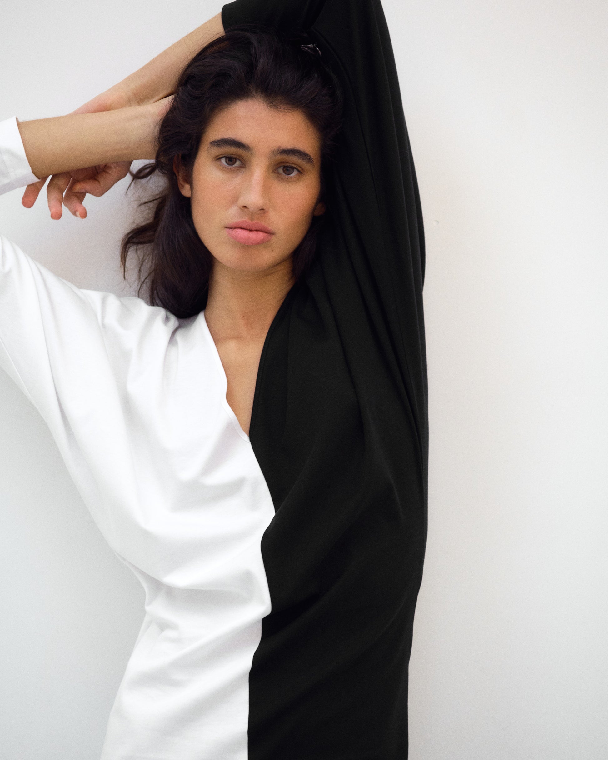 SALMA DRESS BLACK&WHITE